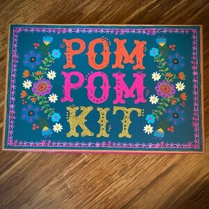 Pom pom kit in adorable box